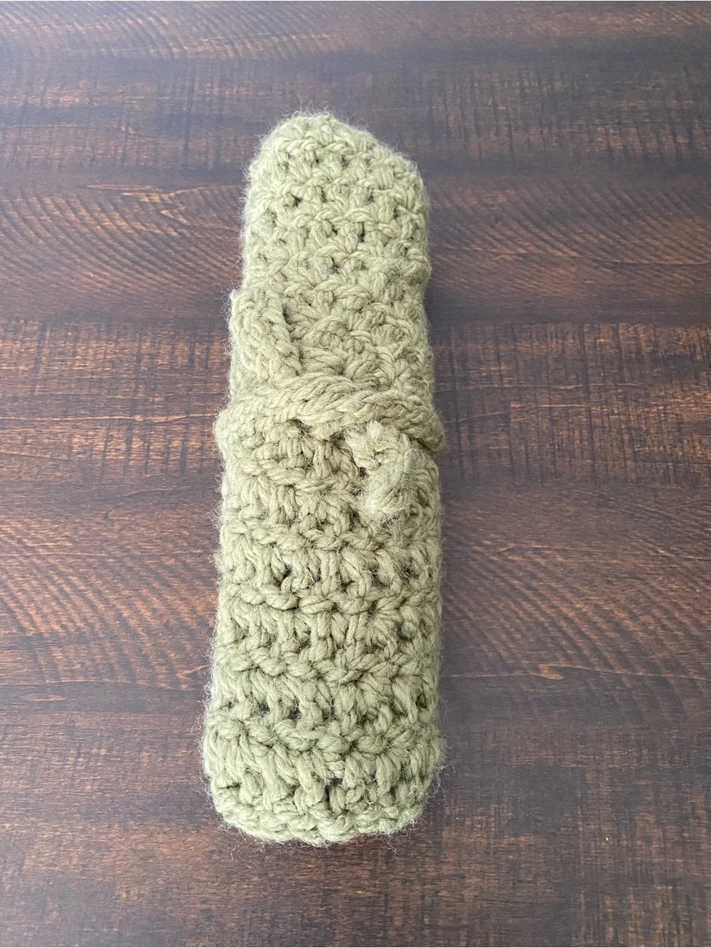 Handmade Olive Green Crochet Placemat Set - Home Dining